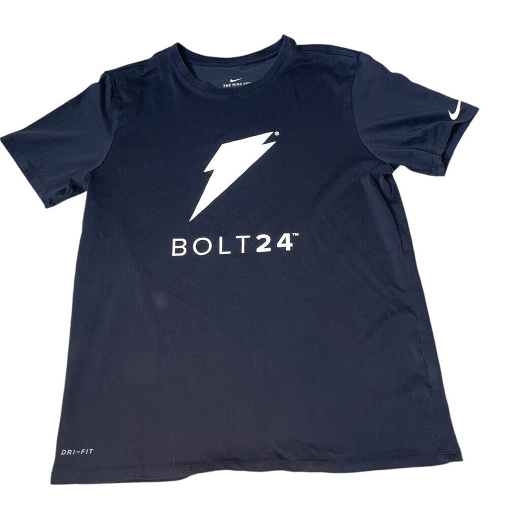 NEW - Nike Gatorade black bolt graphic T-shirt Cotton Polyester blend SZ SM